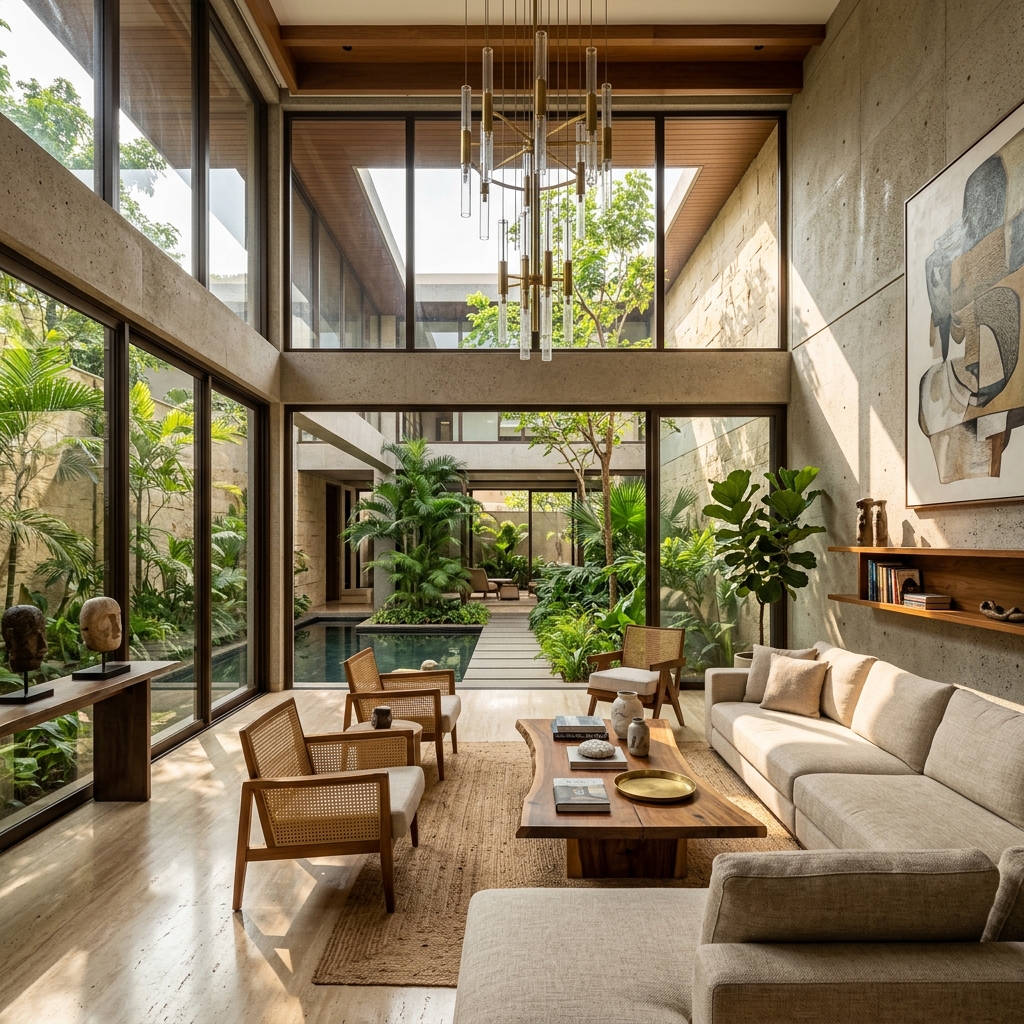 Double Height Living Room