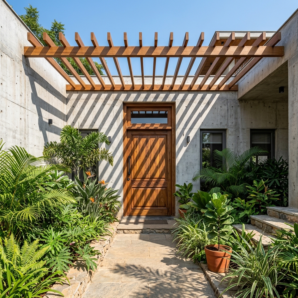 Bungalow Entrance Elevation