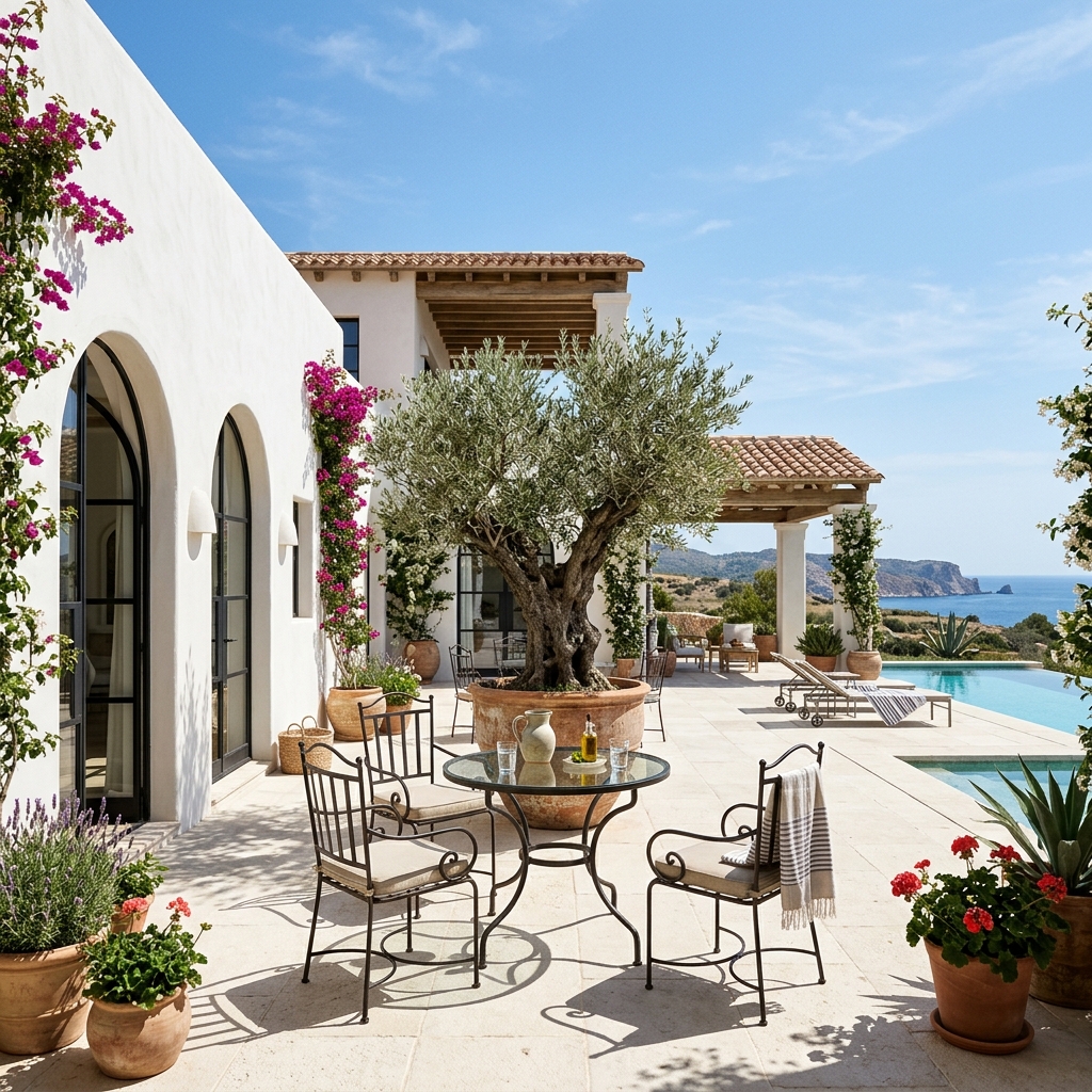 Mediterranean Villa Patio