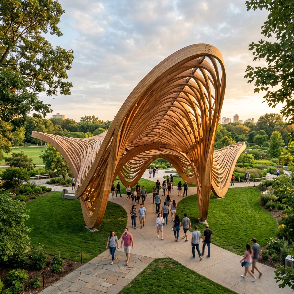 Parametric Timber Pavilion