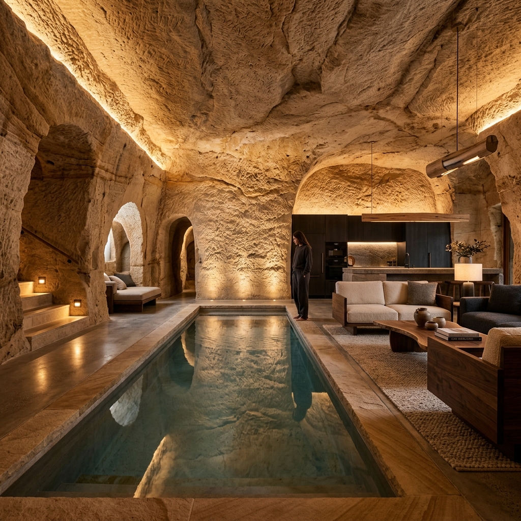Subterranean Cave Home